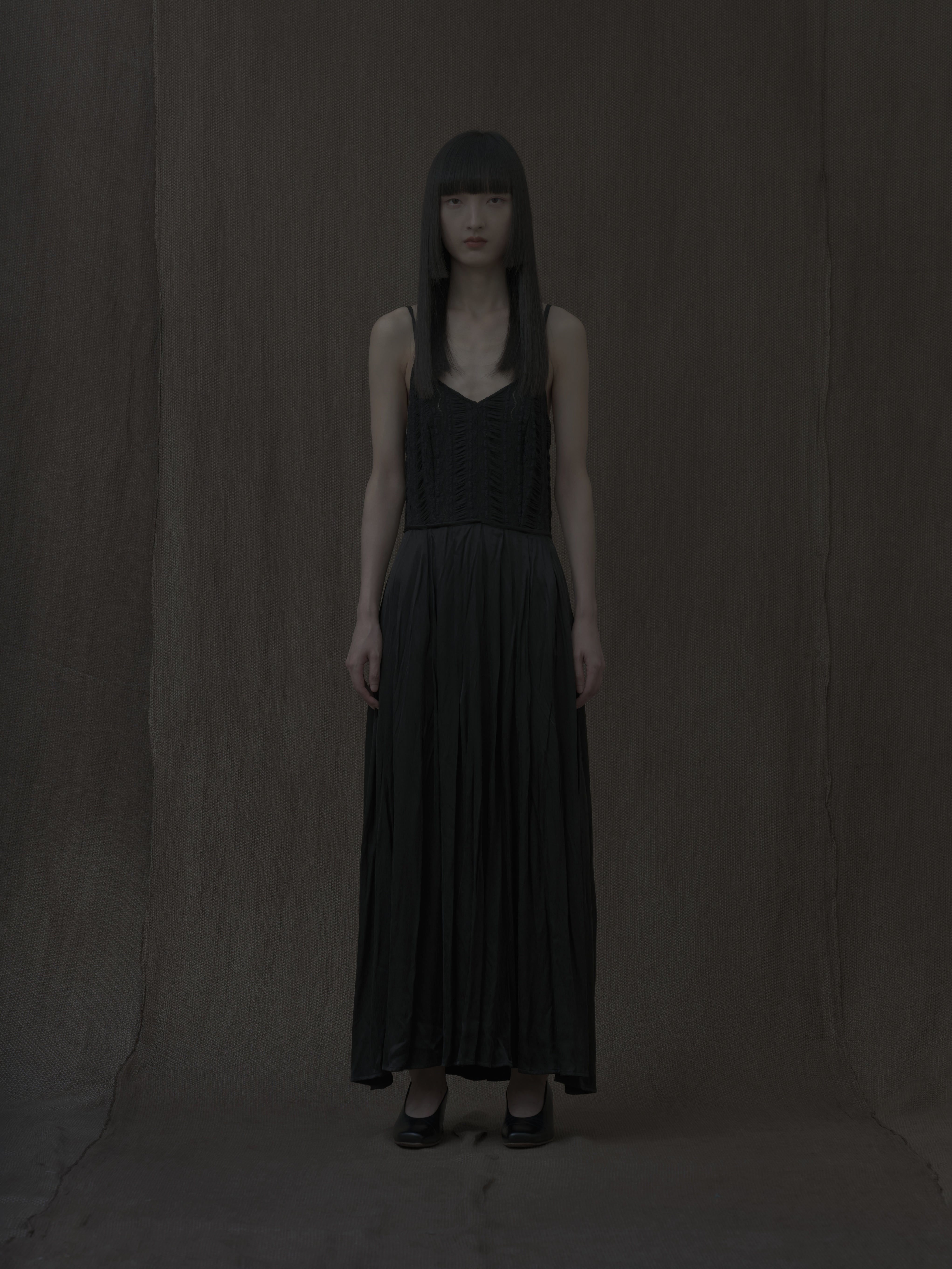 Black Lace Strap Dress