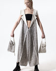 DUALITY 10-way transforming piece: coat / jumpsuit / vest / dress / 4 bags