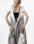 DUALITY 10-way transforming piece: coat / jumpsuit / vest / dress / 4 bags