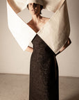NARRATIVE 4-way transforming piece: dress/headpiece/scarf