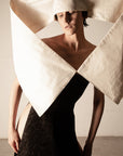 NARRATIVE 4-way transforming piece: dress/headpiece/scarf