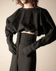 QUOTE 2-way transforming piece: top/bag