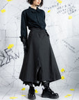 Book Page Structure A-Line Skirt