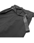 Deconstructed Corset-Like Wide-Leg Trousers with Suspenders