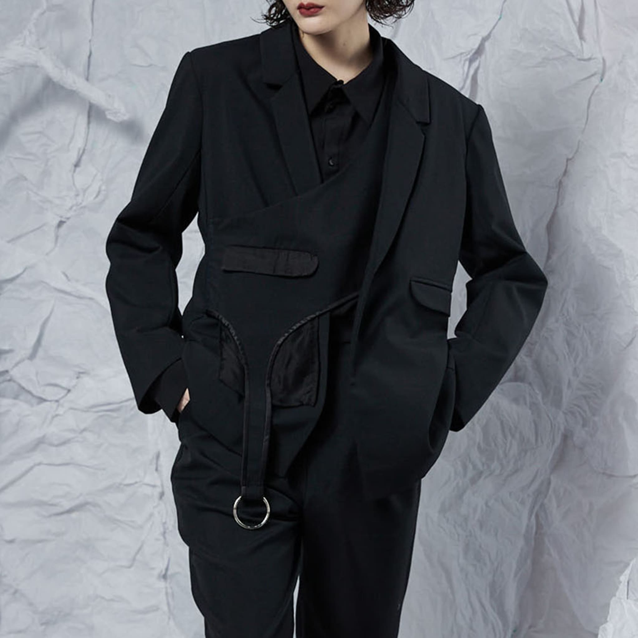 Deconstructed Garter Belt Suit M