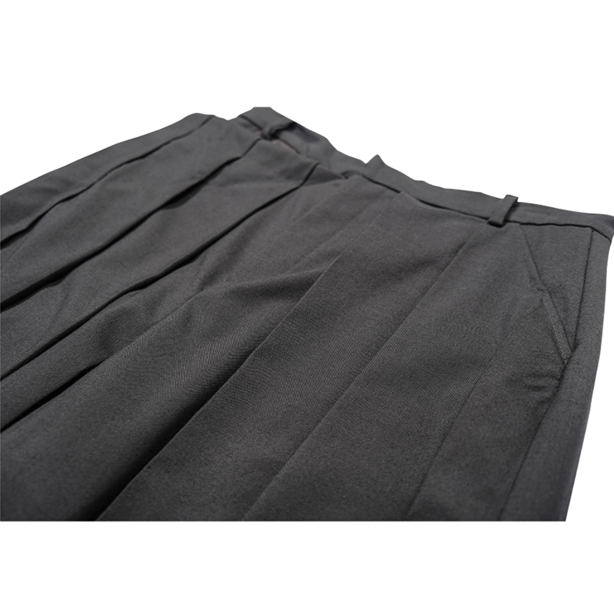 Deconstructed Pleated Wide-Leg Shorts