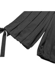 Deconstructed Pleated Wide-Leg Shorts