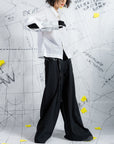 Double Sleeves Deconstructed Short Shirt