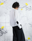 Double Sleeves Deconstructed Short Shirt