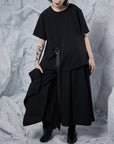 Draping Wide-Sleeve Top