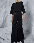 Half Waistcoat Wide-Leg Trousers