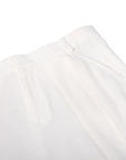 White Harlem Style Pleated Suit Pants