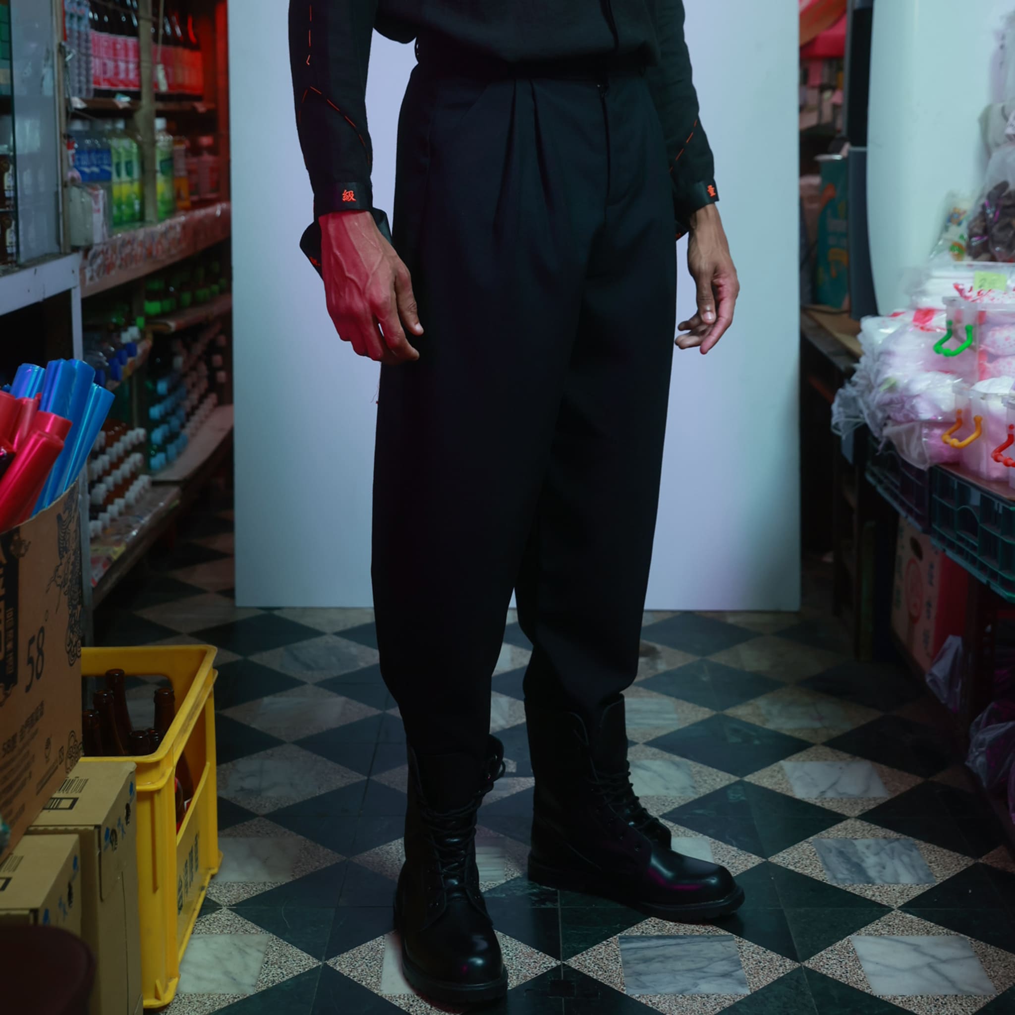 Black Harlem Style Suit Pants
