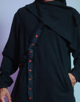 Hollow Neck Layers Hoody Top