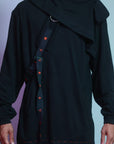 Hollow Neck Layers Hoody Top