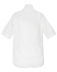 Kimono Style Deconstructed Shirt With Short Sleeves