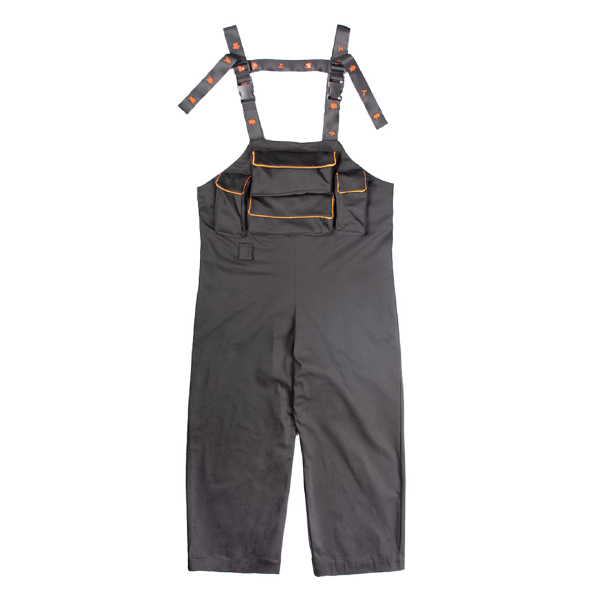 Multi-Pocket Embroidery Overall