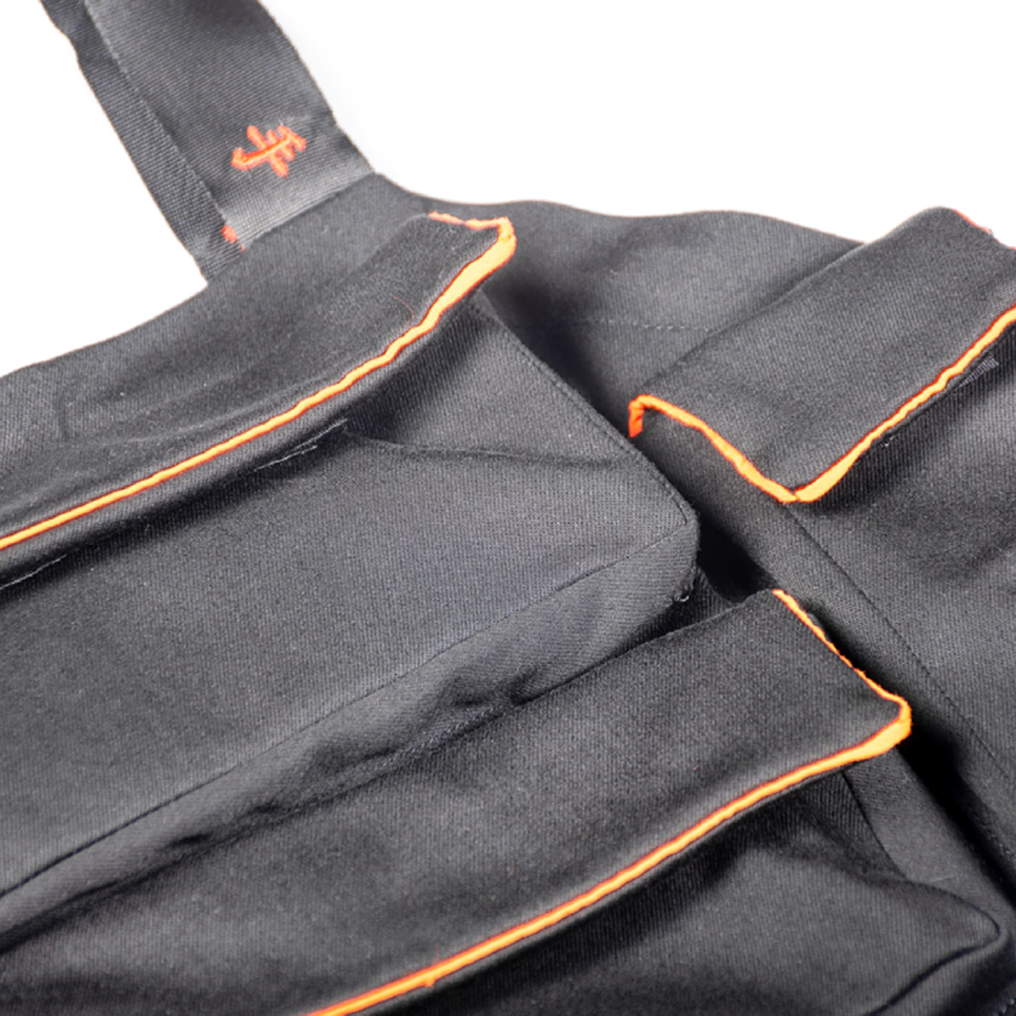 Multi-Pocket Embroidery Overall