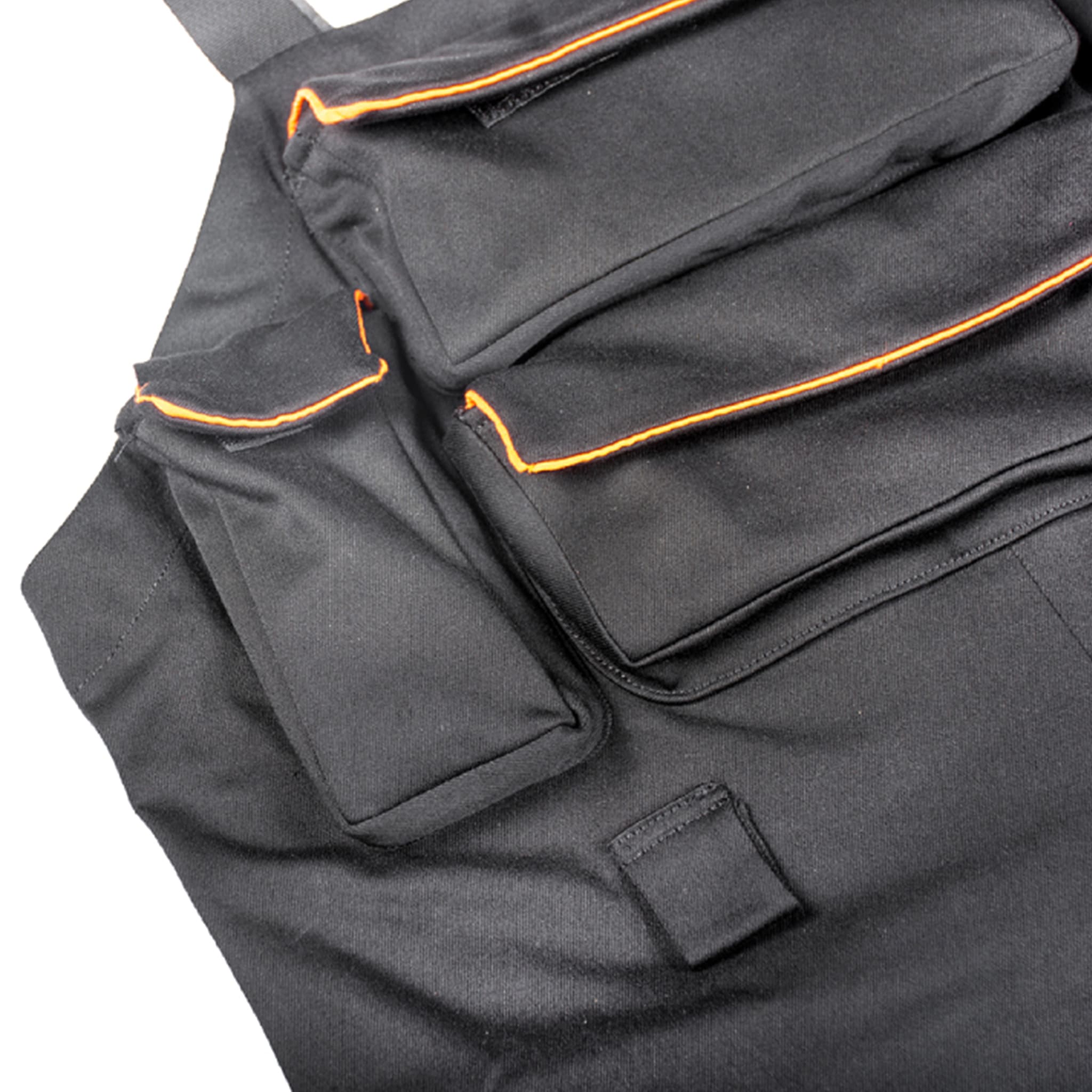 Multi-Pocket Embroidery Overall