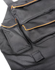 Multi-Pocket Embroidery Overall