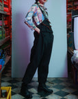 Multi-Pocket Embroidery Overall