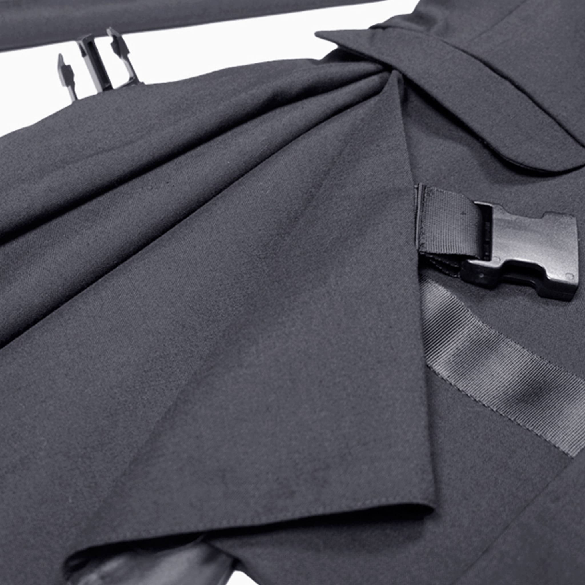 Side Draping Buckle Suit