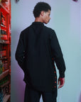 Side Embroidery Grunge Shirt