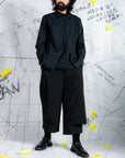 Triple Pleated Deconstructed Shirt