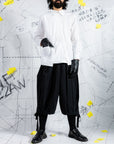 Triple Pleated Deconstructed Shirt