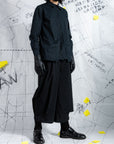 Triple Pleated Deconstructed Shirt
