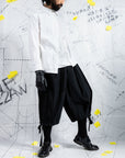 Triple Pleated Deconstructed Shirt