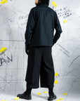 Triple Pleated Deconstructed Shirt
