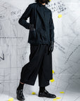 Triple Pleated Deconstructed Shirt