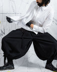 Triple Pleated Deconstructed Shirt