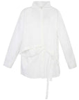Unsymmetrical Stand-Collar Shirt