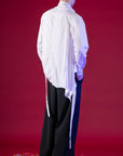 Unsymmetrical Stand-Collar Shirt