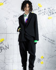 Deconstructed Dress-Liked Hemline Blazer