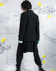Deconstructed Dress-Liked Hemline Blazer