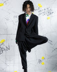 Deconstructed Dress-Liked Hemline Blazer