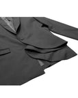 Deconstructed Dress-Liked Hemline Blazer
