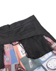 Back Splicing Punk Style Pants