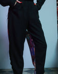 Back Splicing Punk Style Pants
