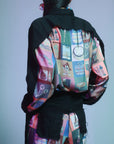 Back Splicing Punk Style Shirt