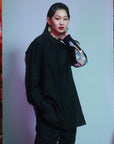 Back Splicing Punk Style Shirt