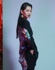 Back Splicing Punk Style Shirt