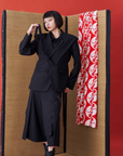 Deconstructed Wrap Tie Suit Jacket - Avant Gardist