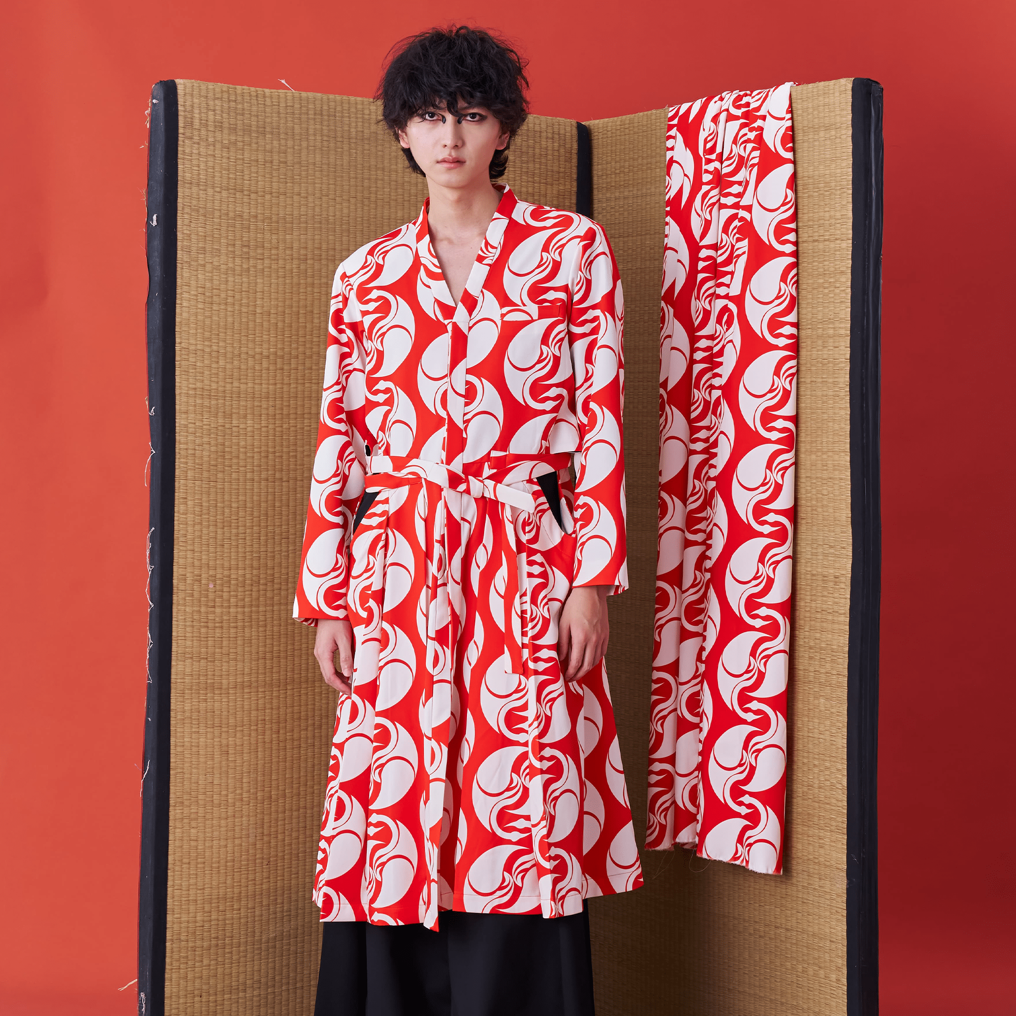 Deconstructed Japanese Kimono-inspired Longline Suit Jacket - Avant Gardist