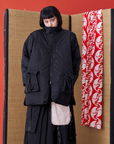 Kabuki Face Mask Quilted Vest - Avant Gardist