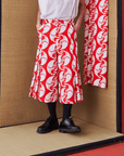 Japanese-style Short Wide-leg Trousers with Back Panel - Avant Gardist