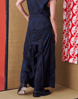 Back Panel Tie Waist Wide-leg Trousers - Avant Gardist